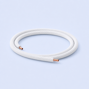 Teava cupru izolata 1/4” (6.35 mm) grosime perete 0.70 mm izolatie 6 mm Rola 25 m